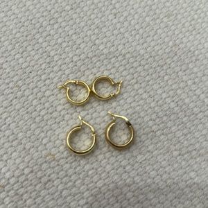 Gold Small Hoop Set